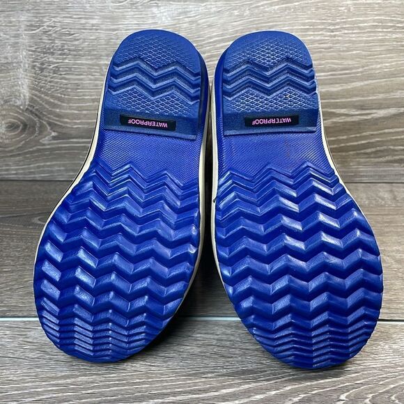 Sorel Yoot Pac Geometric Nylon Warm Waterproof Toddler Girl Sz 12 Fur Lined Boot - Picture 7 of 12